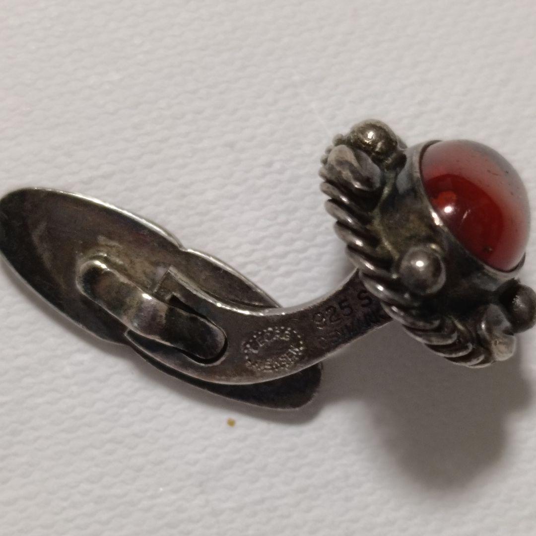 【正規品】ジョージジェンセン ♯17 アンバー（琥珀）シルバー925 カフス