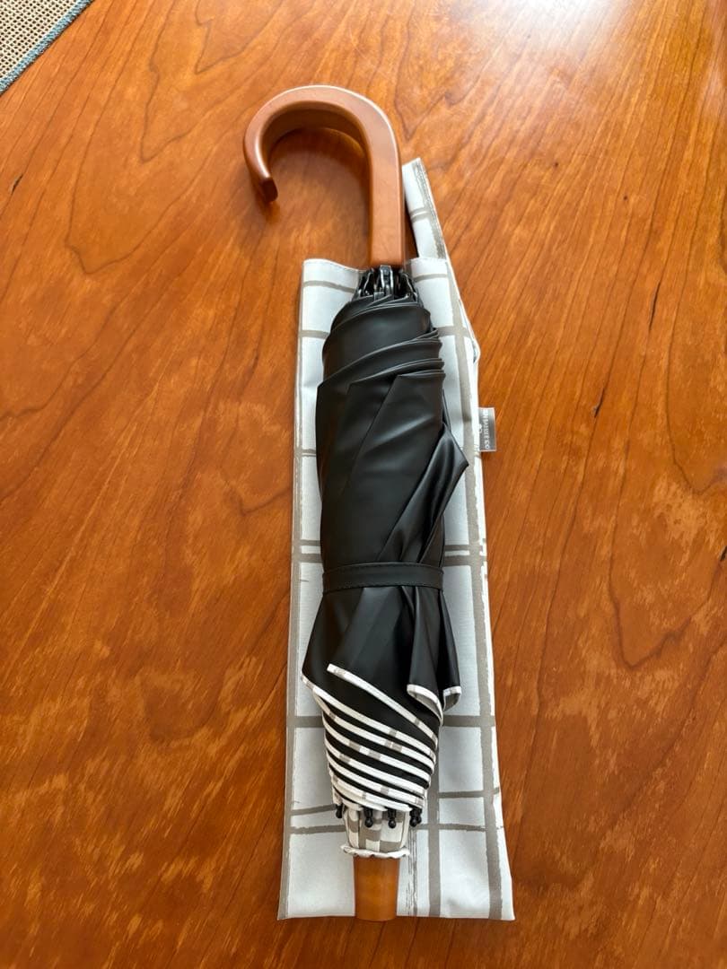 SUN BARRIER 100 折りたたみ日傘 チェック柄