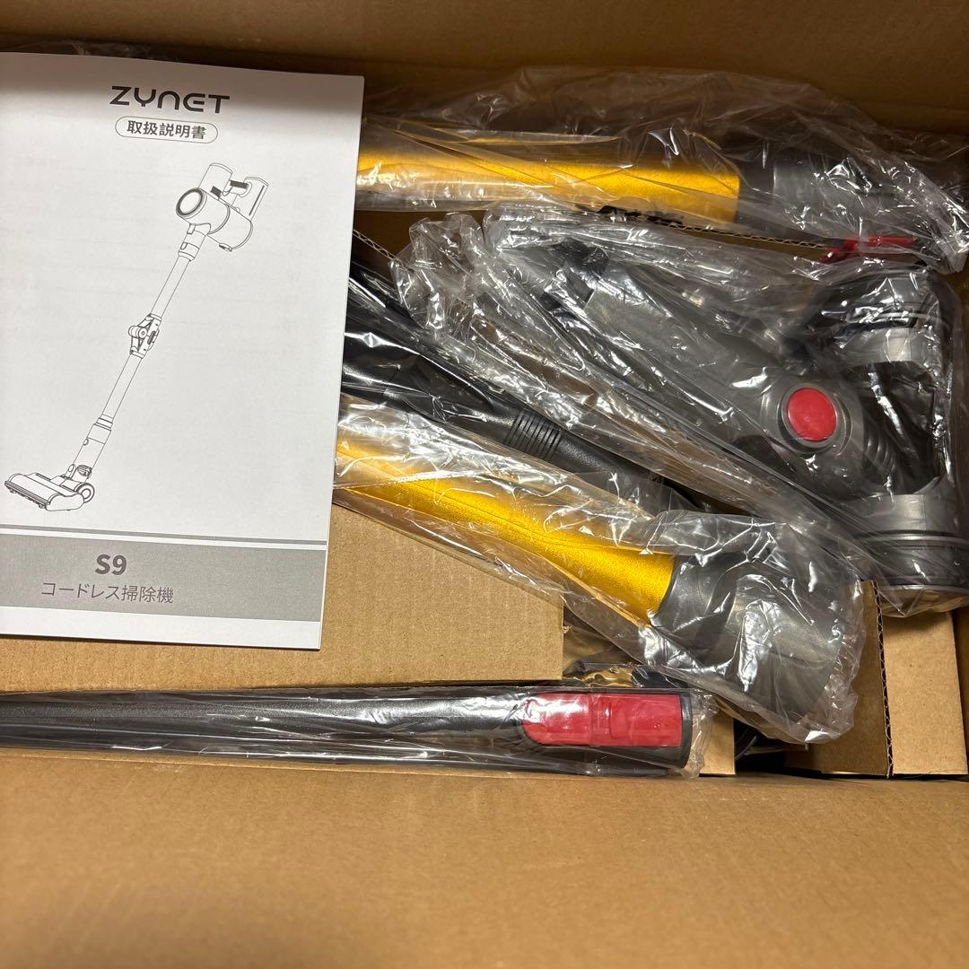 掃除機 コードレス 折りたたみ式・70KPa超強力吸引・自立式　LED緑ライト