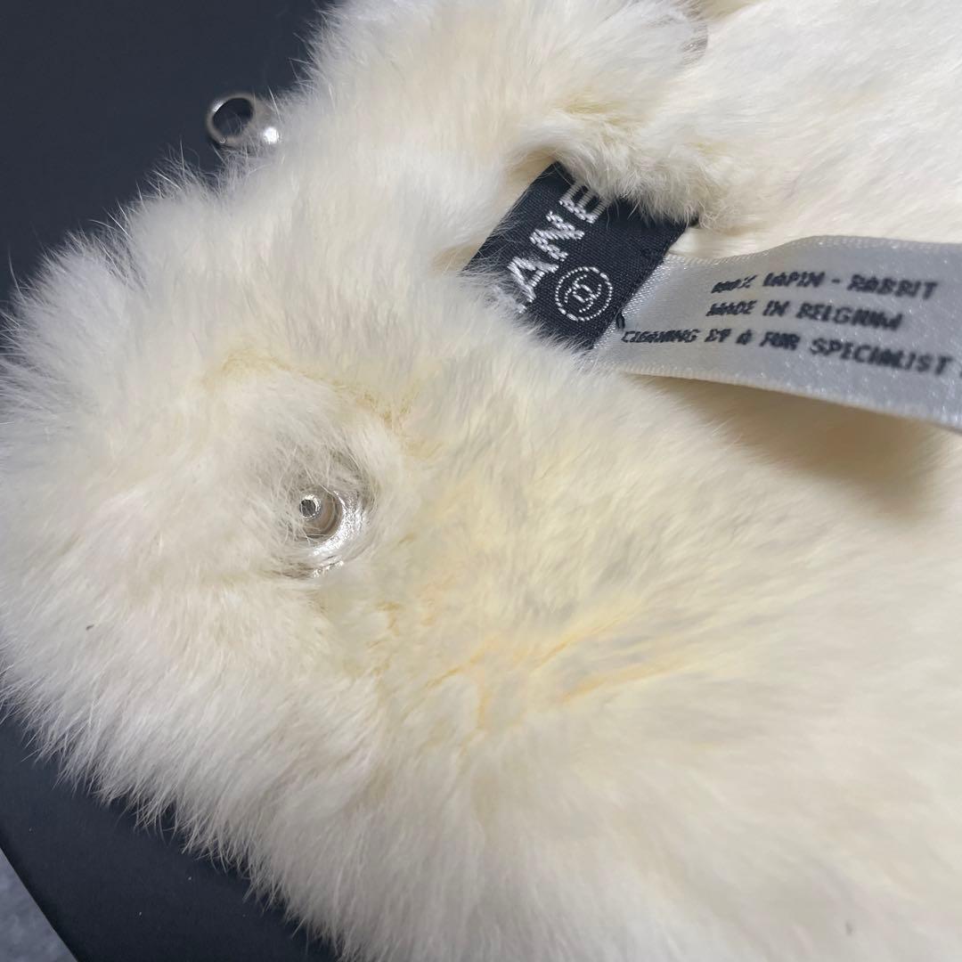 vintageCHANEL ラビットファー　ネックウォーマー　マフラー
