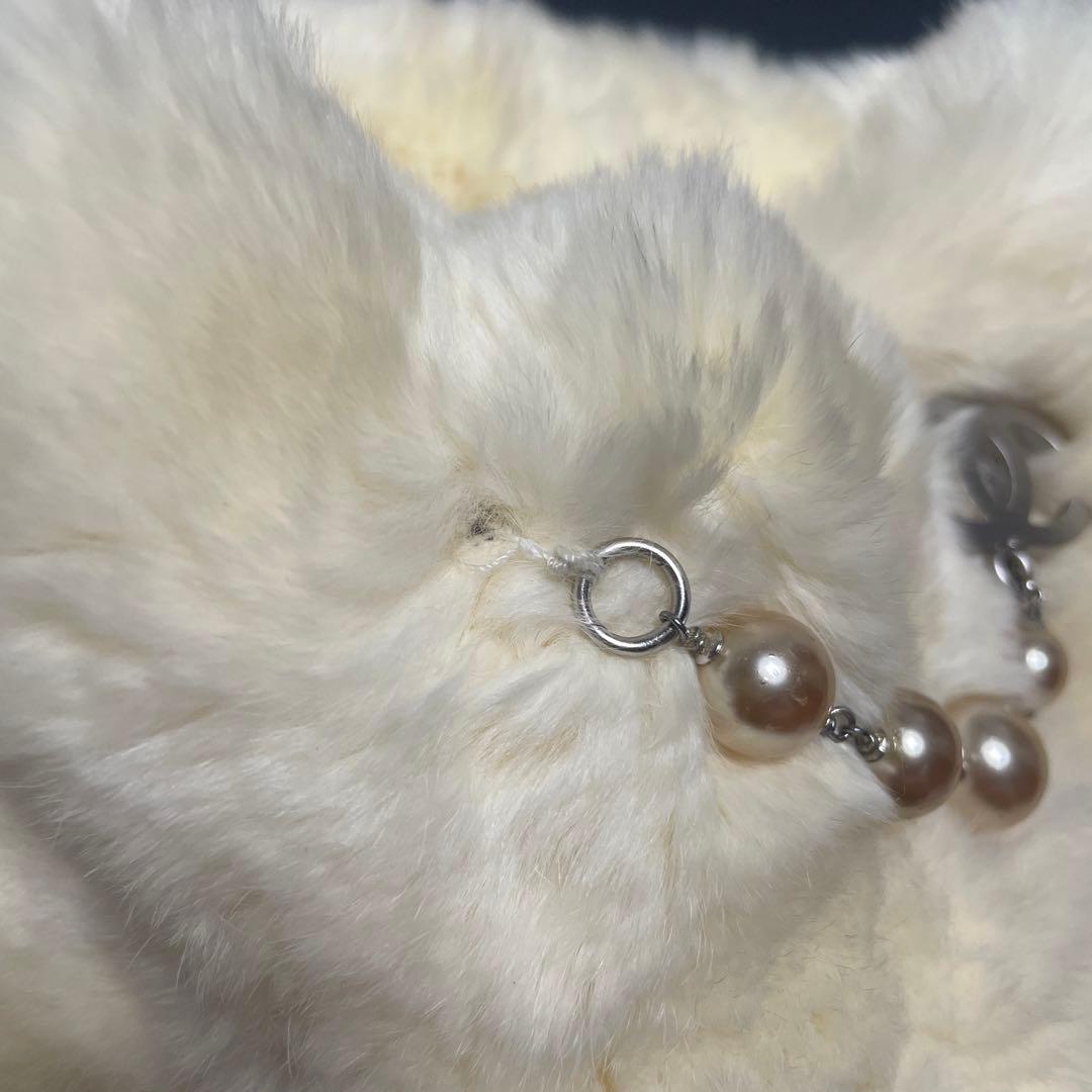 vintageCHANEL ラビットファー　ネックウォーマー　マフラー