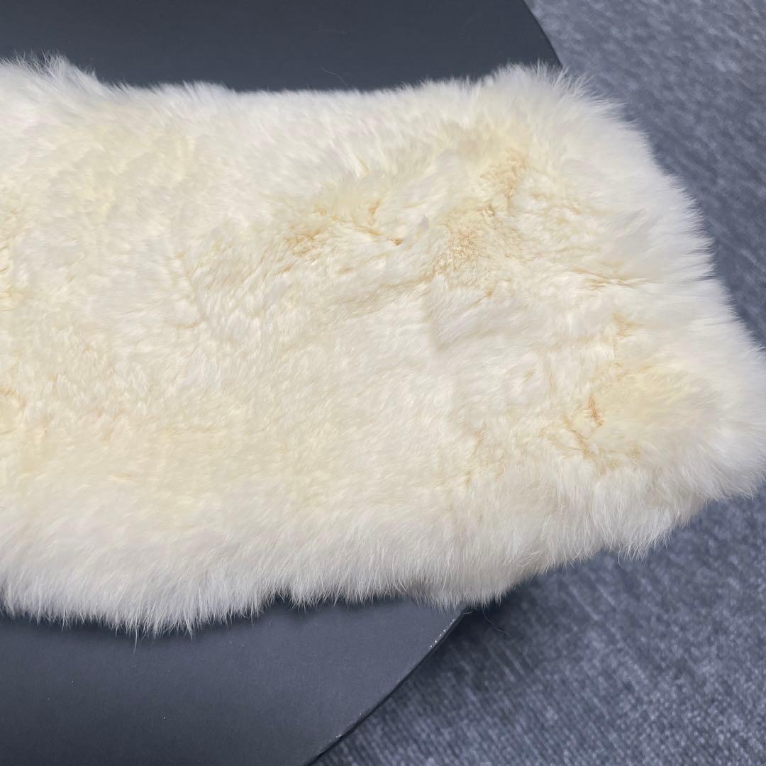 vintageCHANEL ラビットファー　ネックウォーマー　マフラー