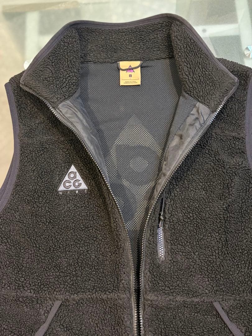最終価格希少NIKE ACG フリースベスト ブラック Lサイズ