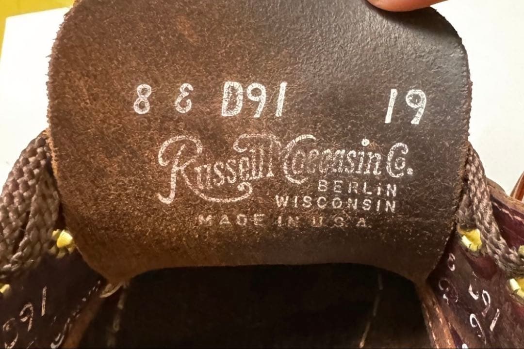 Russell Moccasinラッセルモカシンフィッシングオックスフォード8E