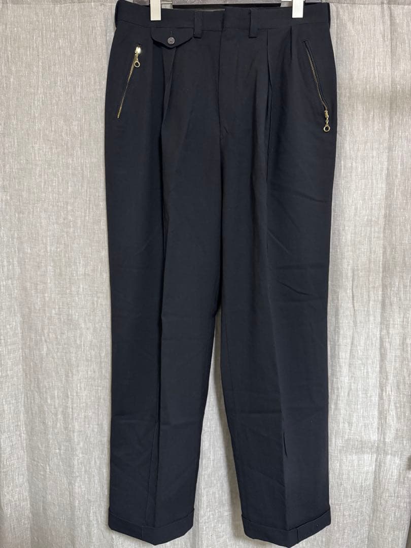 80s ポロラルフローレン ウールギャバジン　スラックス　USA製