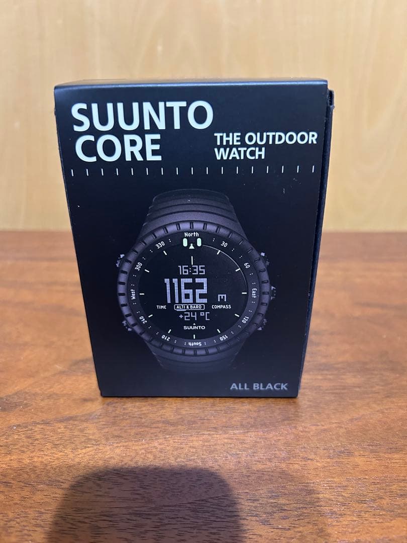 SUUNTO デジタル腕時計 オールブラック 純正交換ベルト、予備電池付属