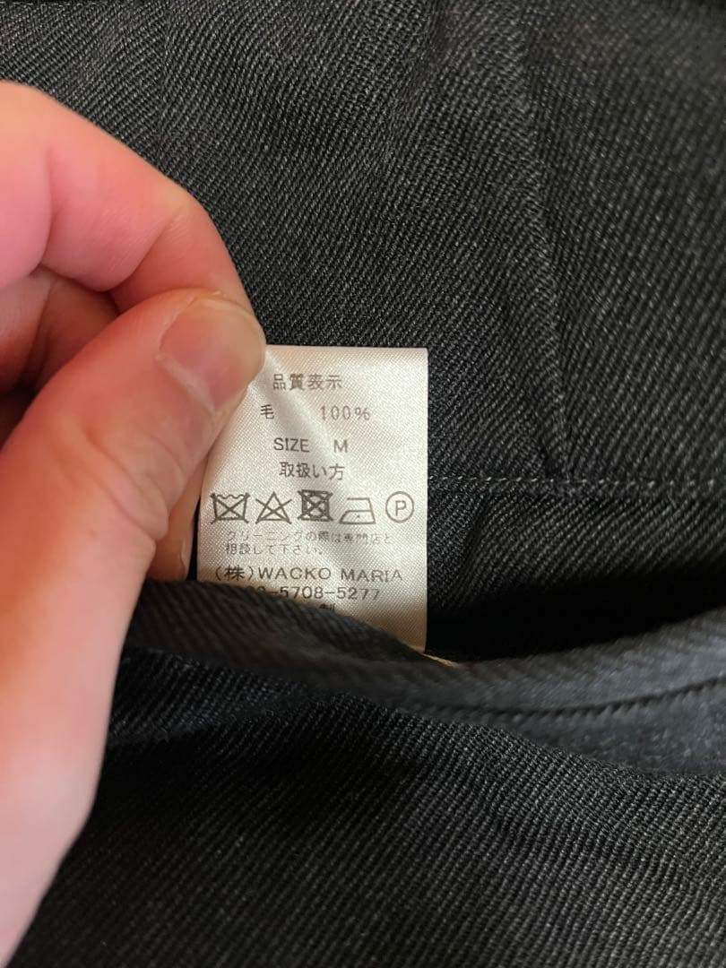 パンツ DOUBLE PLEATED WOOL TROUSERS