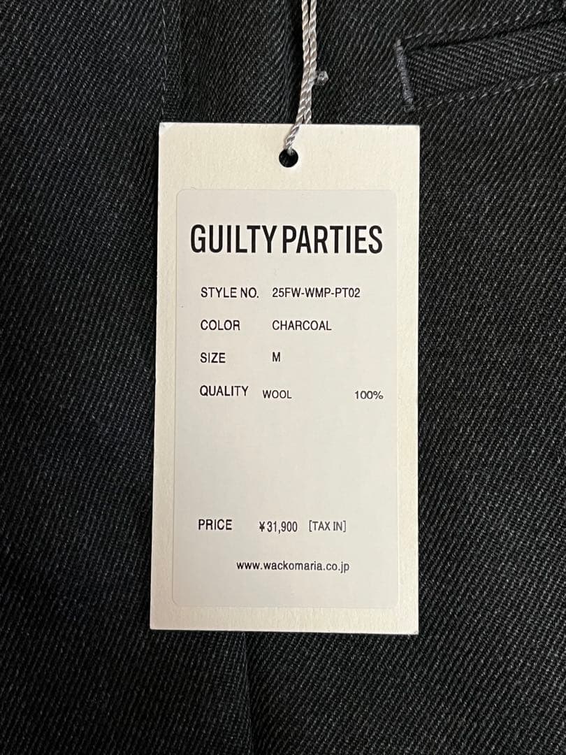 パンツ DOUBLE PLEATED WOOL TROUSERS