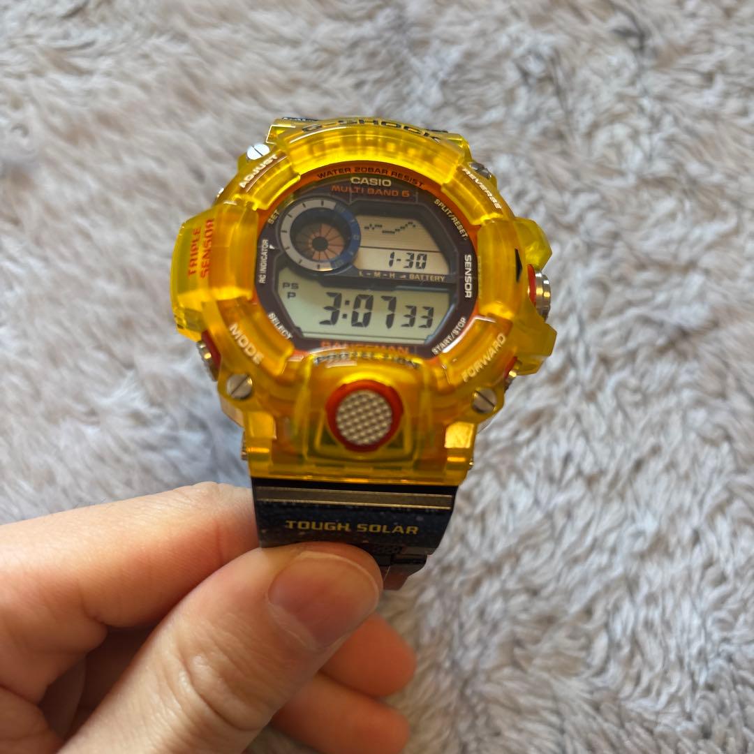 CASIO G-SHOCK ソーラー駆動 イエロー腕時計 レンジマン2017