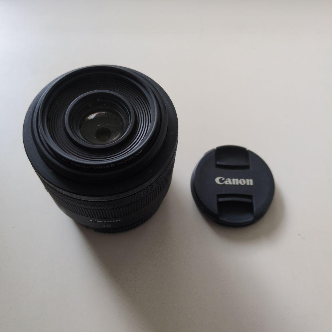 canon RF35mm F1.8 MACRO IS STM、保護フィルター付