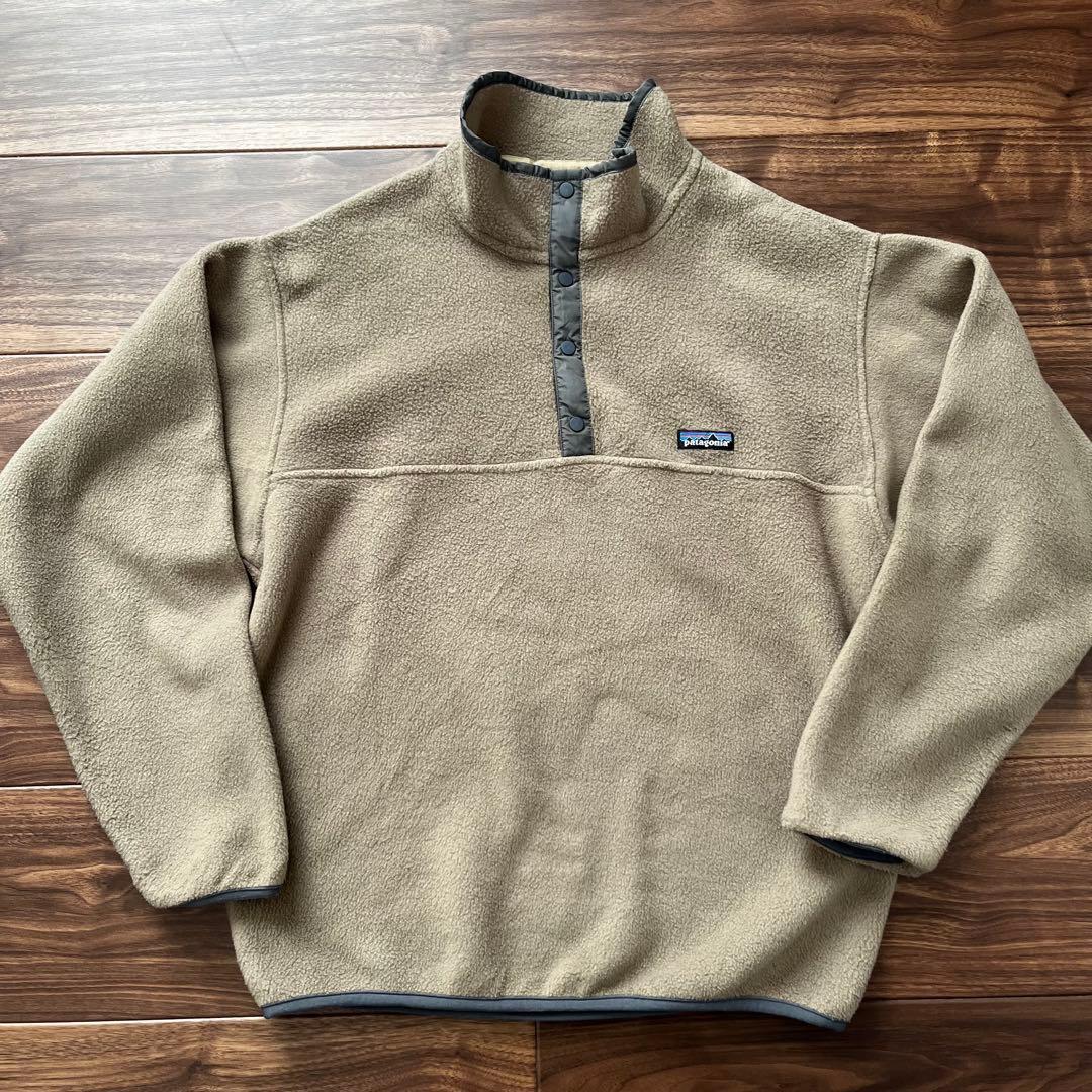 希少 パタゴニア patagonia シンチラスナップT グレーベージュ M