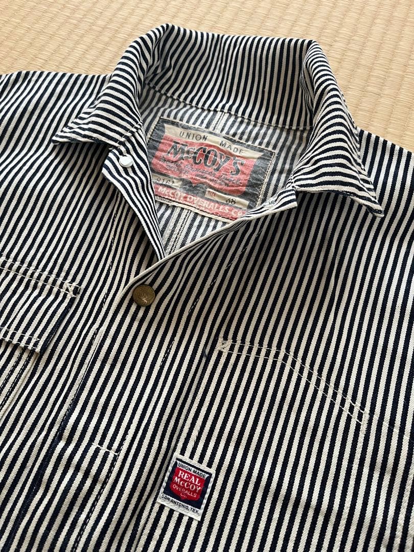 The REAL McCOY'S つなぎ ヒッコリー 38インチ