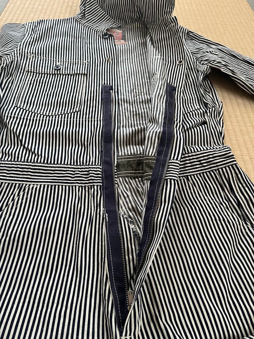 The REAL McCOY'S つなぎ ヒッコリー 38インチ