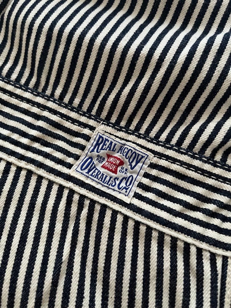 The REAL McCOY'S つなぎ ヒッコリー 38インチ