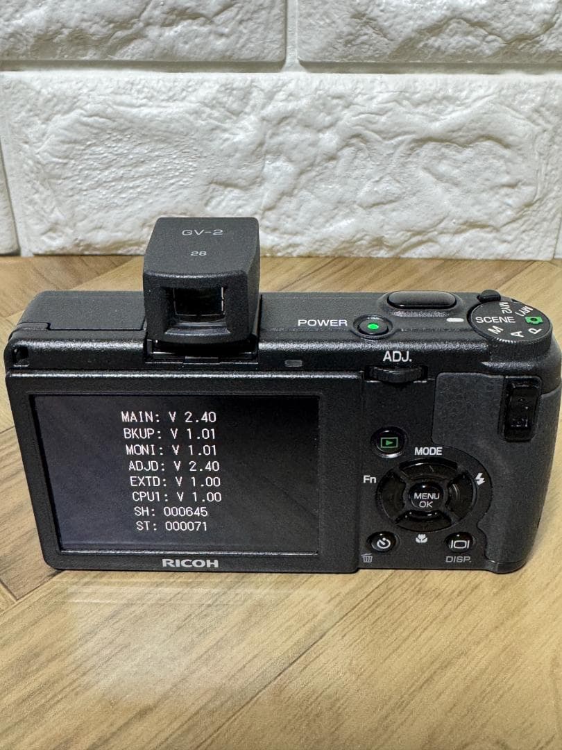 極美品 SHOT数645 RICOH GR DIGITAL II & GV-2