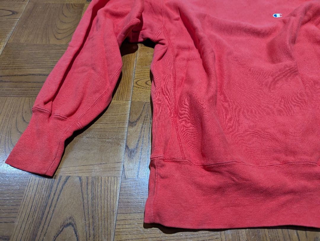 90’s チャンピオン リバースウィーブ 赤 USA製 刺繍タグ
