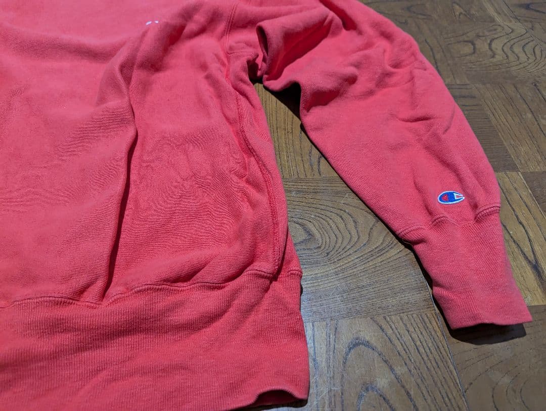 90’s チャンピオン リバースウィーブ 赤 USA製 刺繍タグ