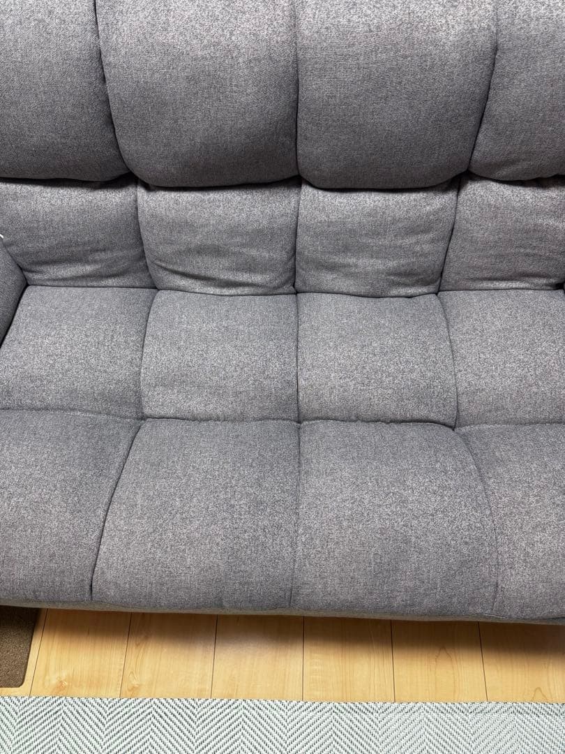 【1/9まで出品　使用3ヶ月】　2人掛けソファ