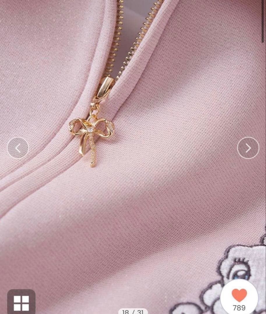 SNIDEL◾️ボリュームパーカー ピンク× foxy illustrations