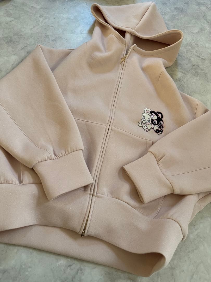 SNIDEL◾️ボリュームパーカー ピンク× foxy illustrations