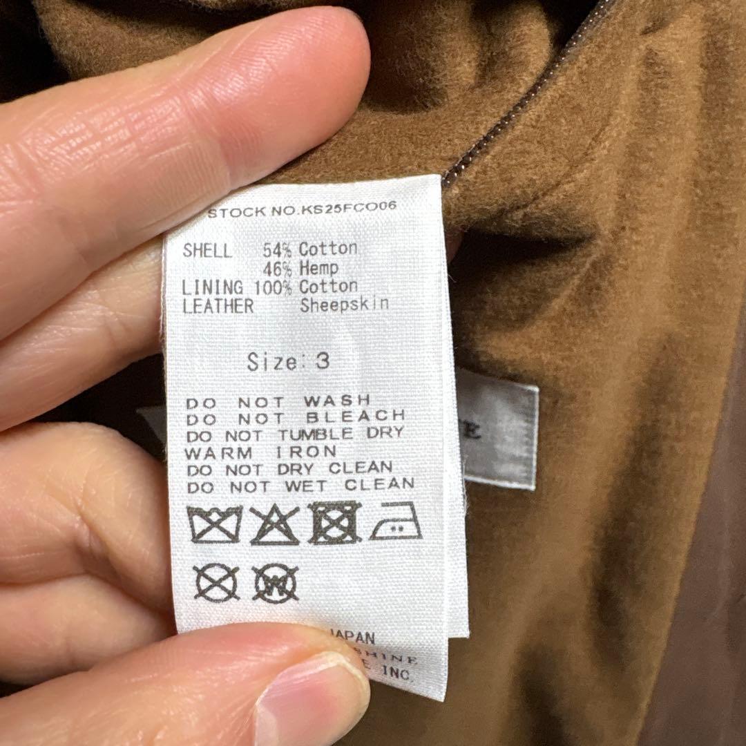 KAPTAIN SUNSHINE Cotton Hemp Coat ３