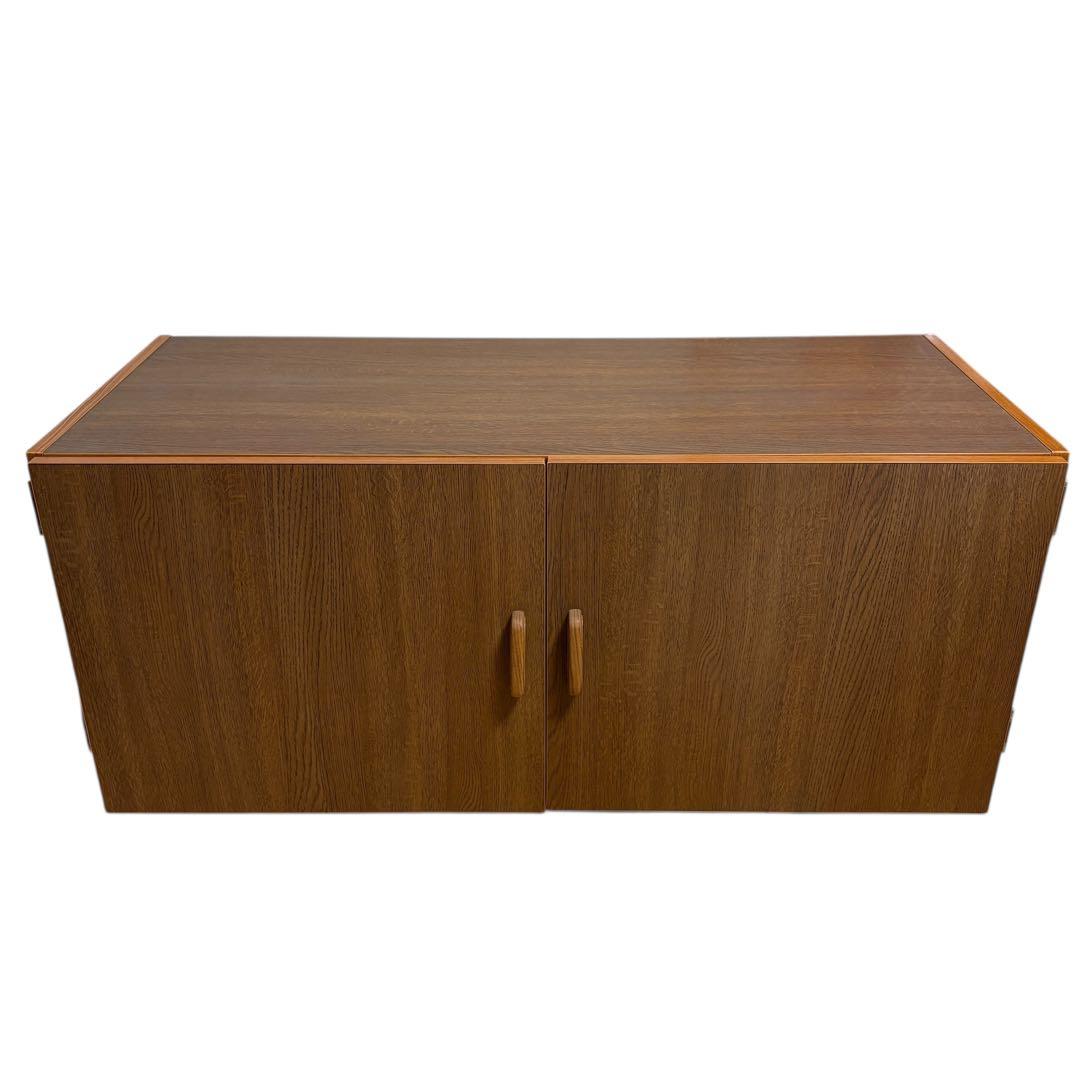 和箪笥 着物収納 タンス　アンティーク　木製 ロータイプ 収納　観音開き　着物