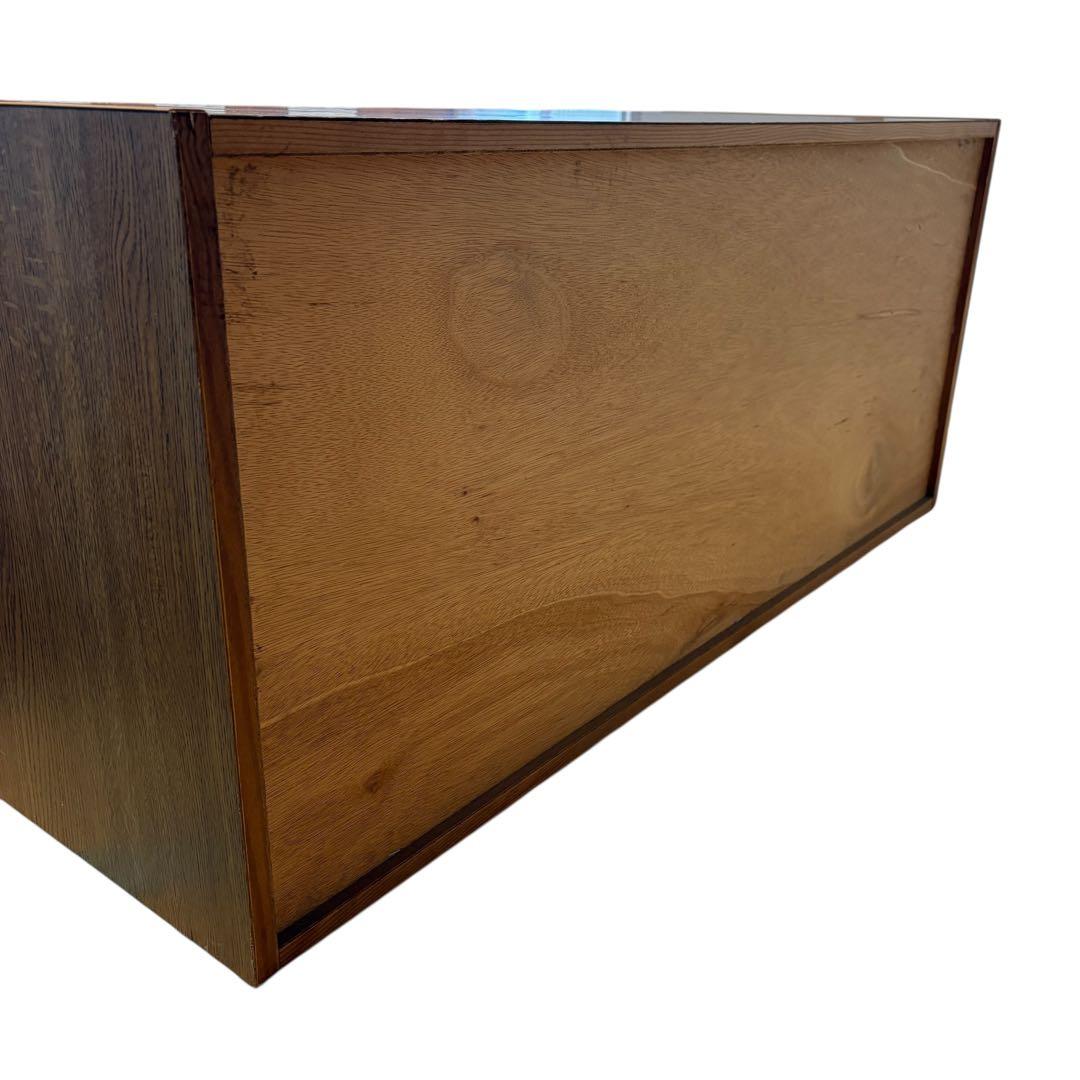 和箪笥 着物収納 タンス　アンティーク　木製 ロータイプ 収納　観音開き　着物