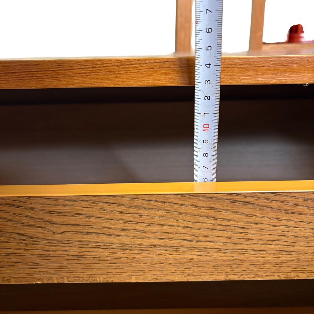 和箪笥 着物収納 タンス　アンティーク　木製 ロータイプ 収納　観音開き　着物