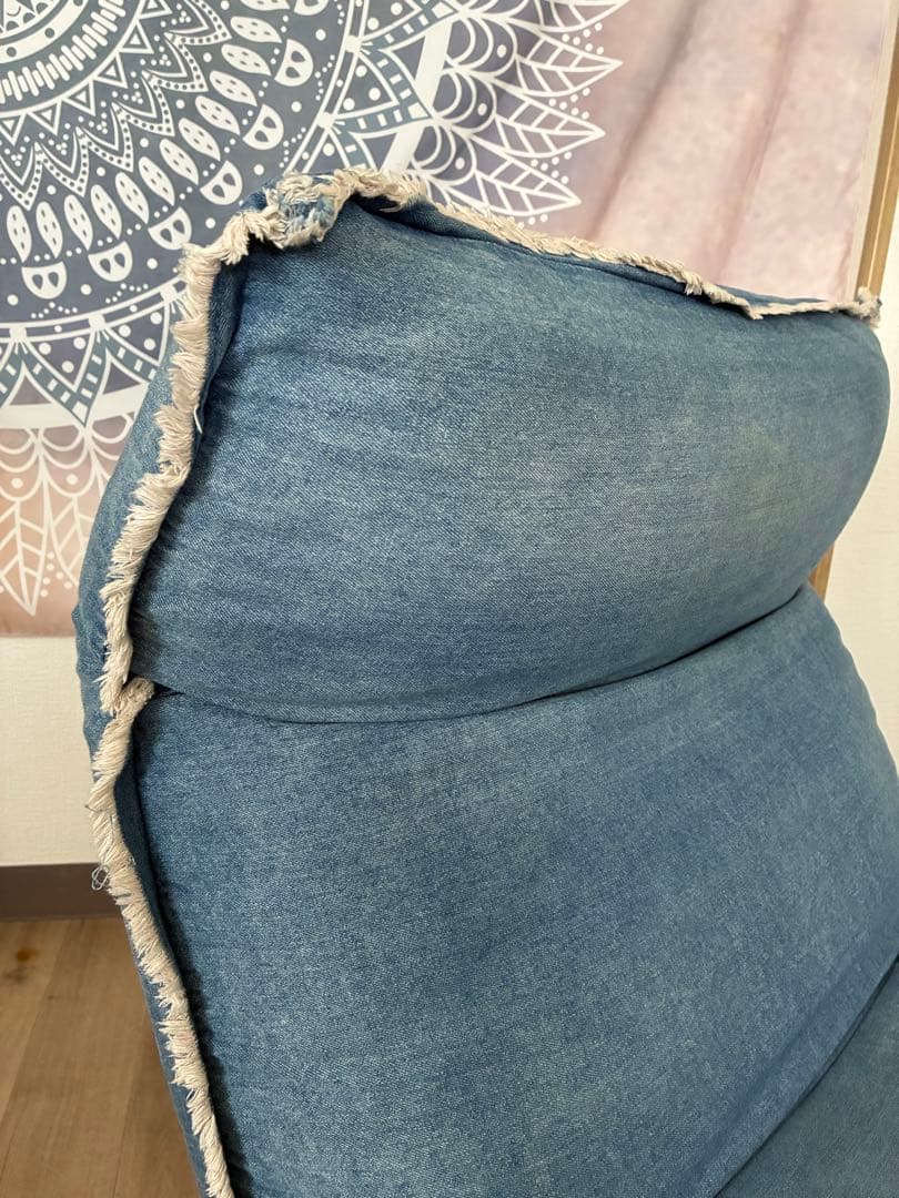 リクライニングソファ 1人掛けソファ デニム