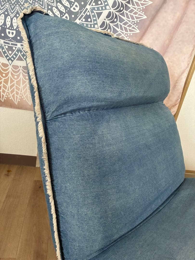 リクライニングソファ 1人掛けソファ デニム