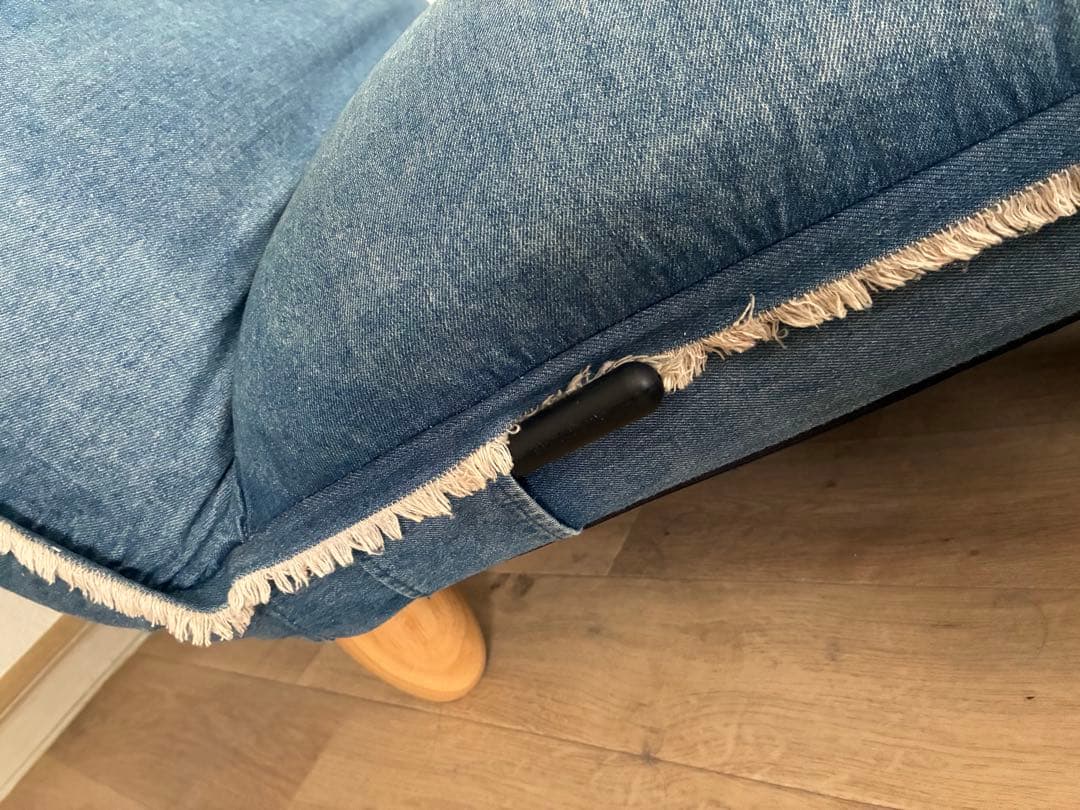 リクライニングソファ 1人掛けソファ デニム