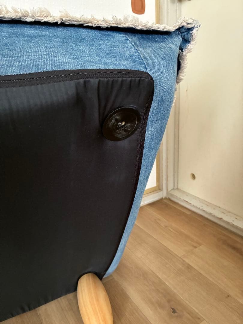 リクライニングソファ 1人掛けソファ デニム