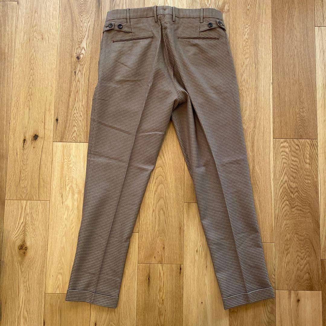 PT01 PREPPY FIT ジャガードパンツ ブラウン 48 L 新品未使用