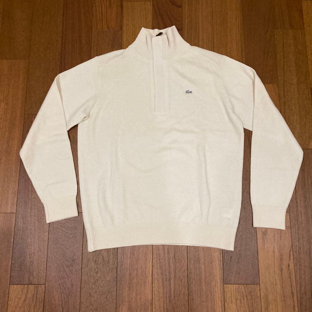ラコステウールドライバーズニット　ハーフジップニットセーターサイズ4（M）