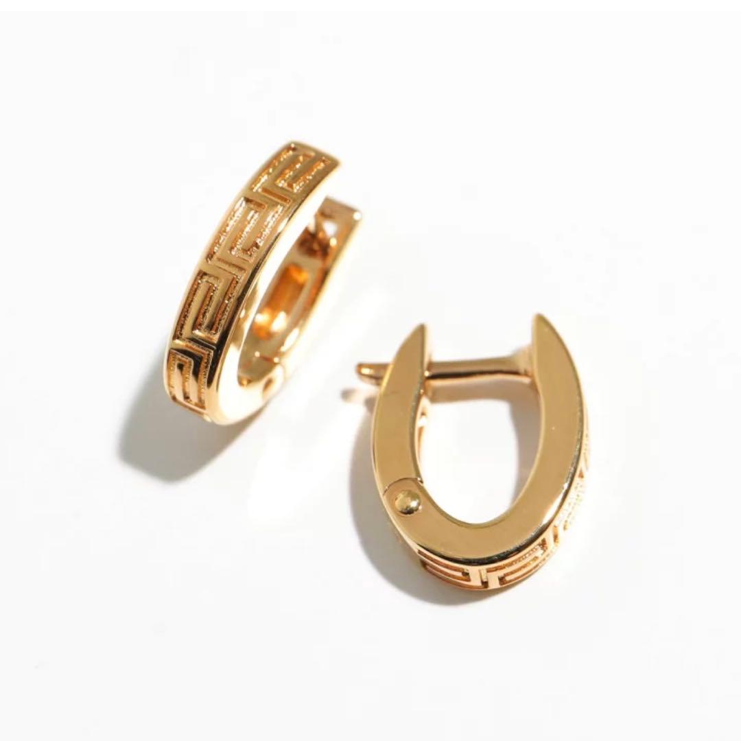 VERSACE ゴールド フープピアス 新品未使用品