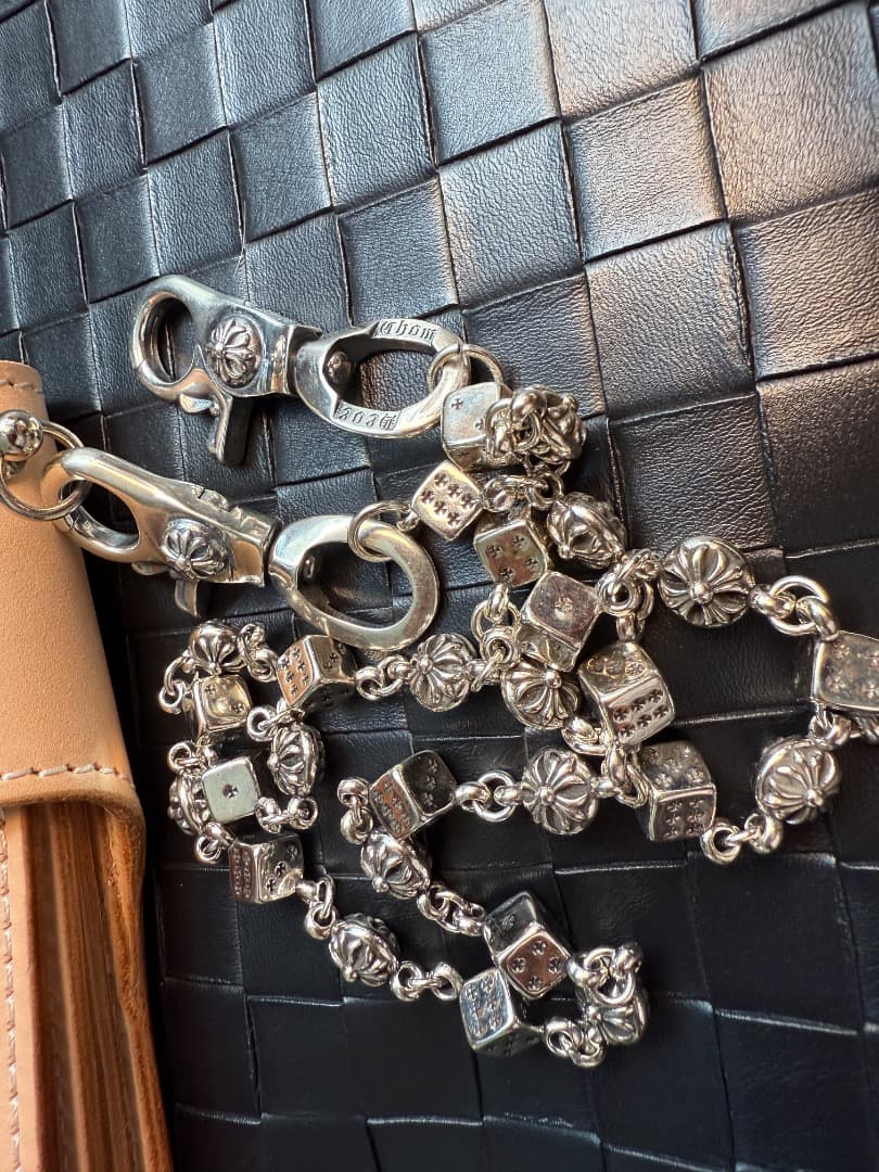 【Dice × Flower ウォレットチェーン】 重厚で存在感QBSZSZ13