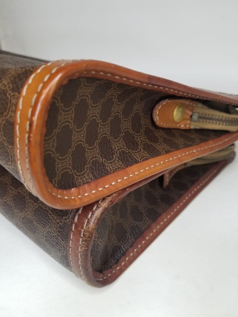 セリーヌ 3クラッチバッグ、セリーヌ マカダム 2ハンドポーチブラウン、ブラック