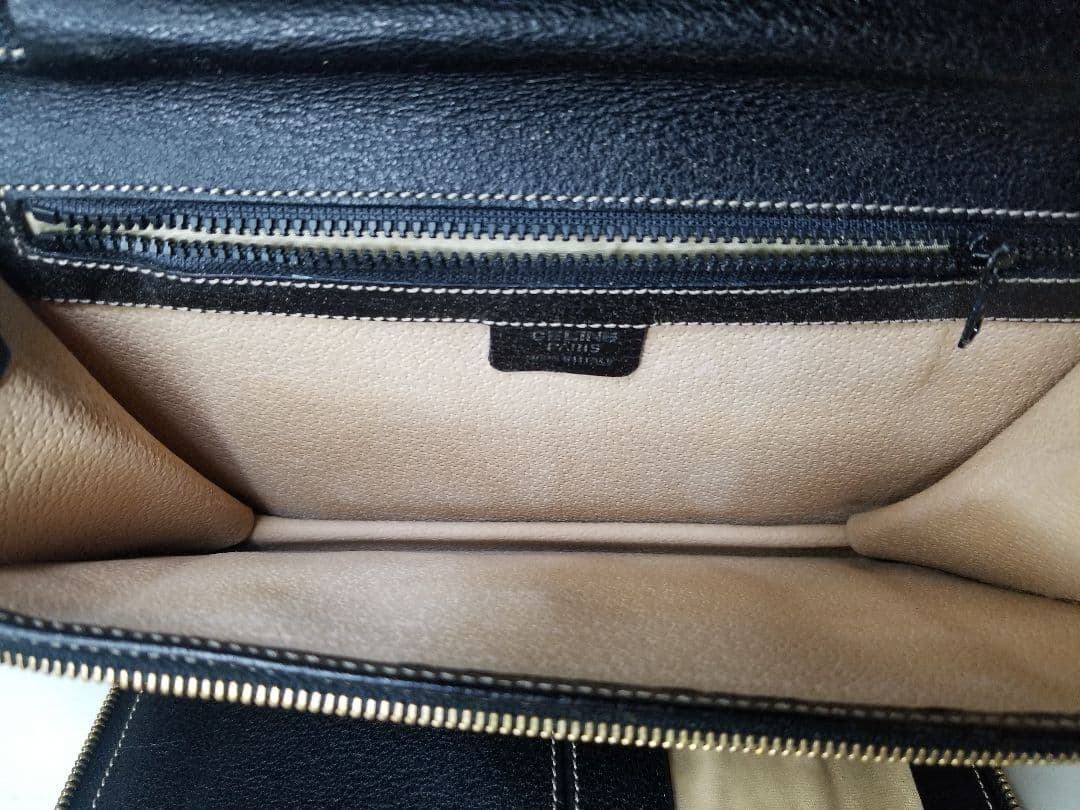 セリーヌ 3クラッチバッグ、セリーヌ マカダム 2ハンドポーチブラウン、ブラック