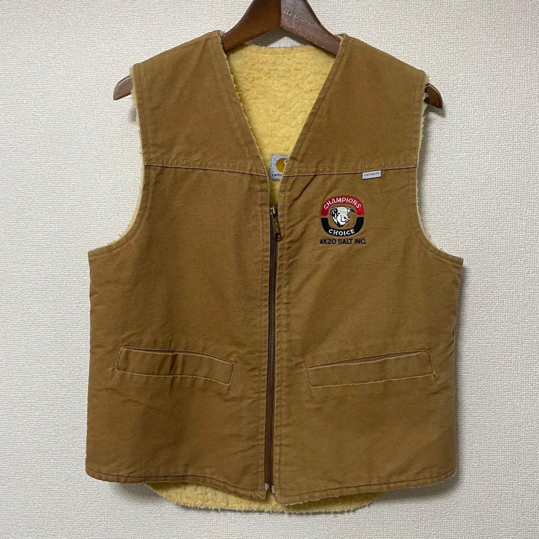 80s USA製 Carhartt × AKZO SALT INC.ダックベスト