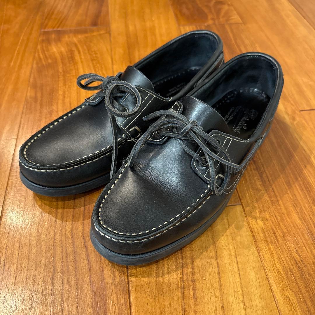 デッキシューズ　パラブーツ BARTH　UK7 ダークネイビー