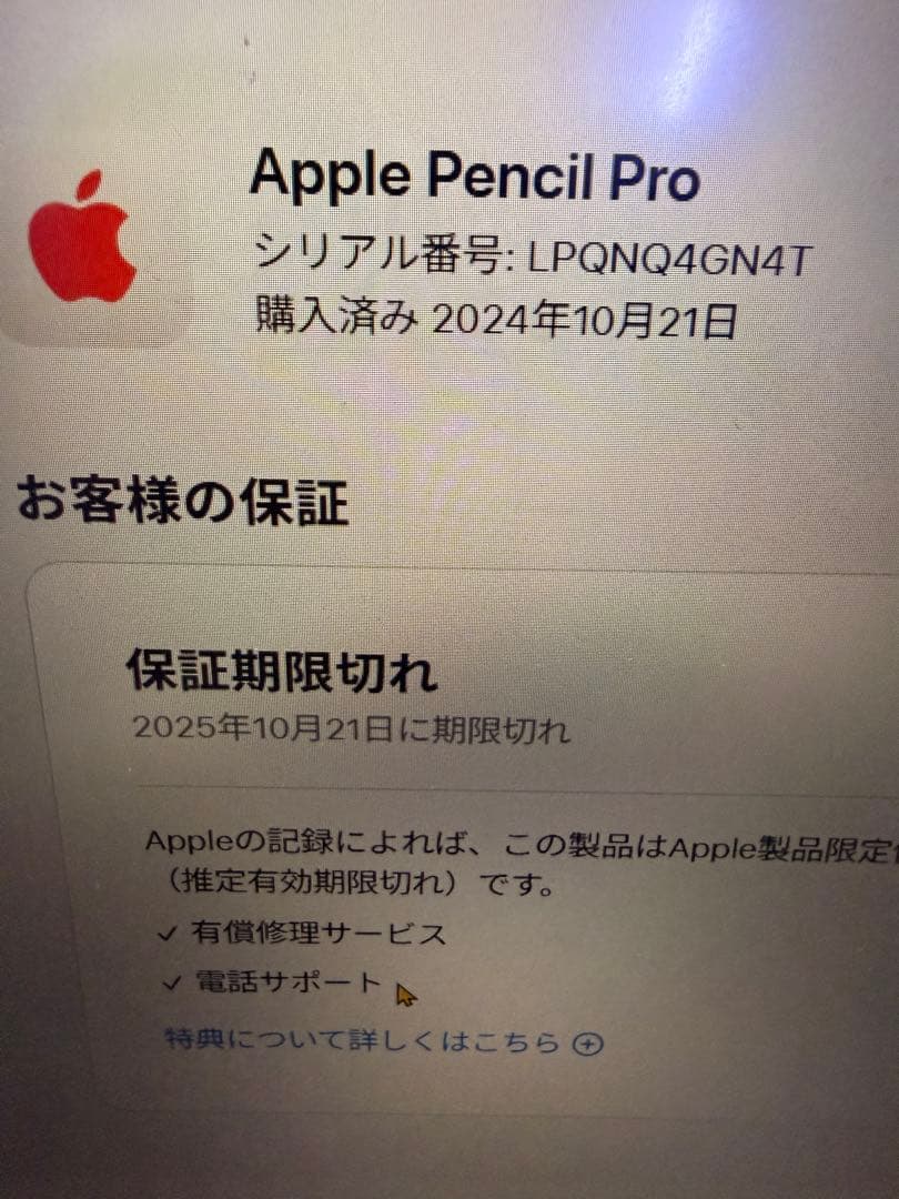 Apple Pencil Pro 美品