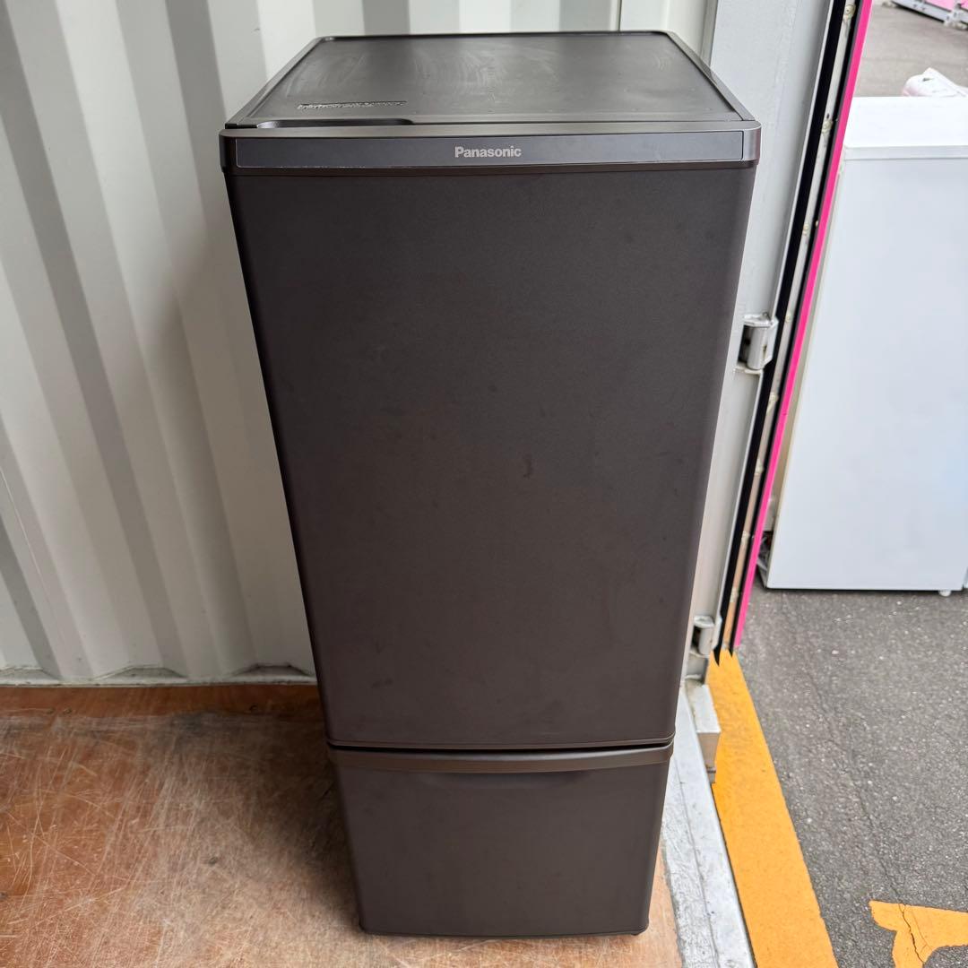 C7529★2021年製美品★パナソニック 冷蔵庫 マットブラウン　自動霜取り