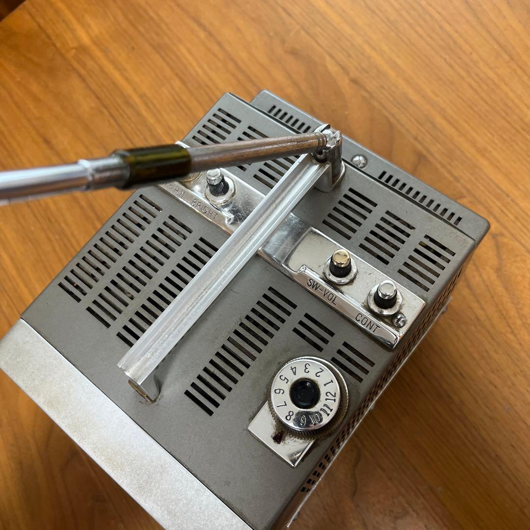 昭和レトロ　三菱電機　MITSUBISHI コンパクトテレビ アンテナ付き