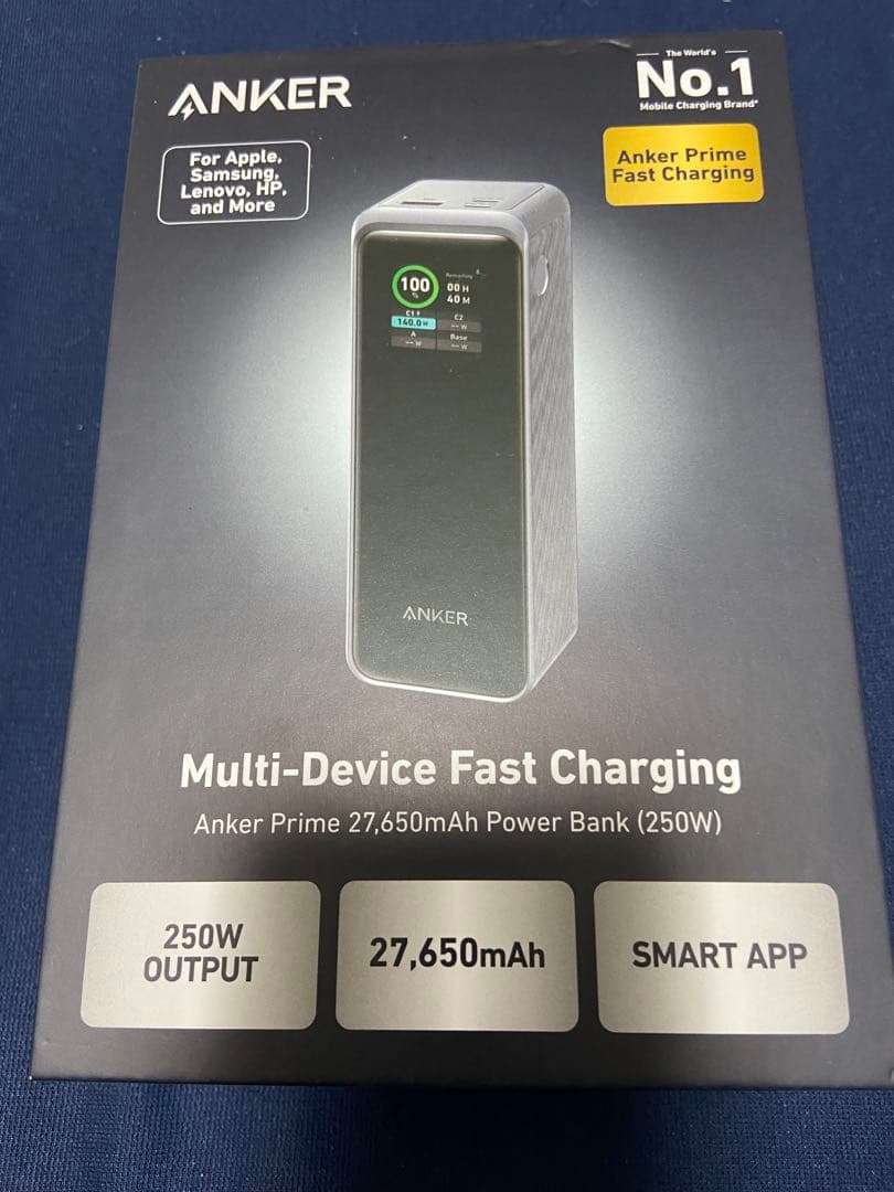 スマホアクセサリー Anker Prime Power Bank 27650mAh (250W)