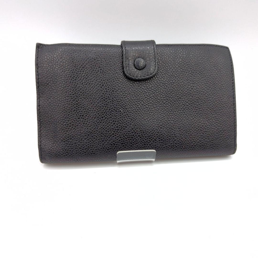 CHANEL シャネル ココマーク キャビアスキン 長財布 ラムスキン