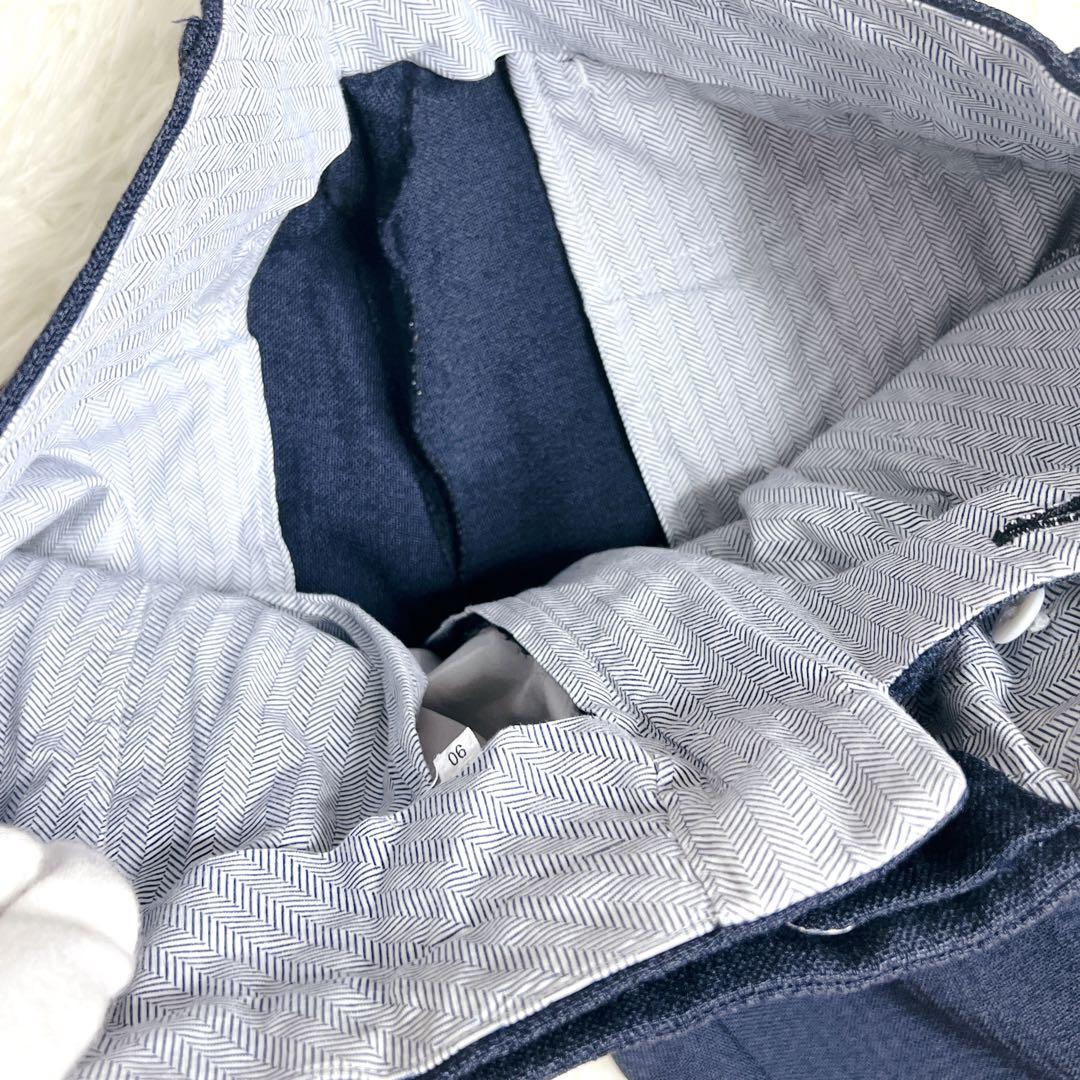 BEAMS F スーツ　セットアップ　ネイビー　日本製　ウール100%