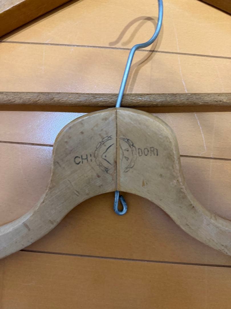 ビンテージ ハンガー 7本セット USA ウッドハンガー　アメリカ製