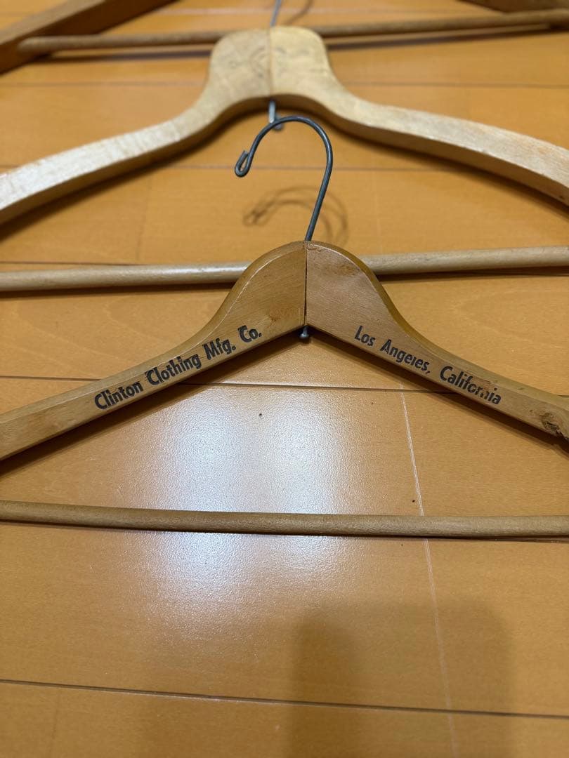 ビンテージ ハンガー 7本セット USA ウッドハンガー　アメリカ製