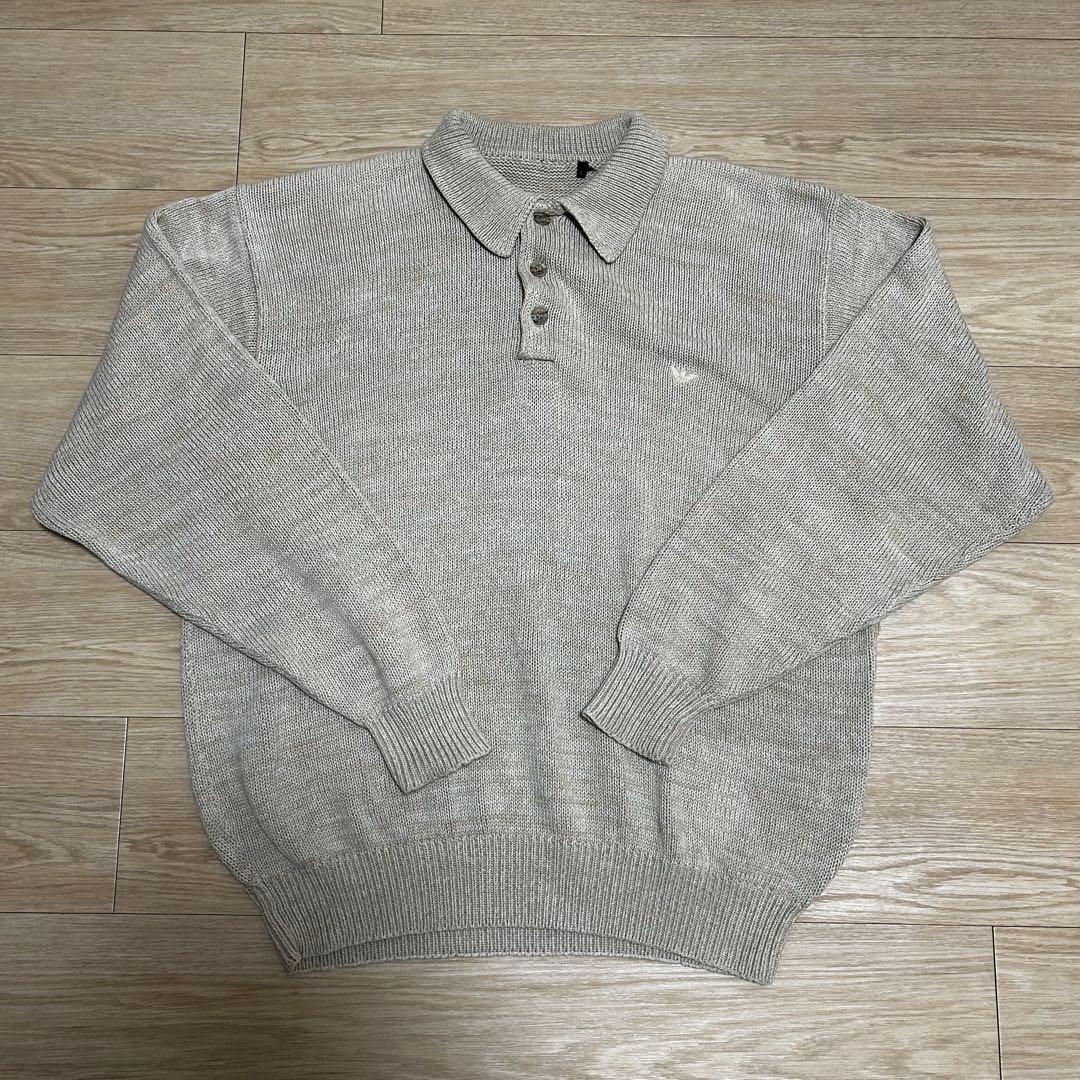 トップス 80's Emporio Armani : Cotton Knit Polo