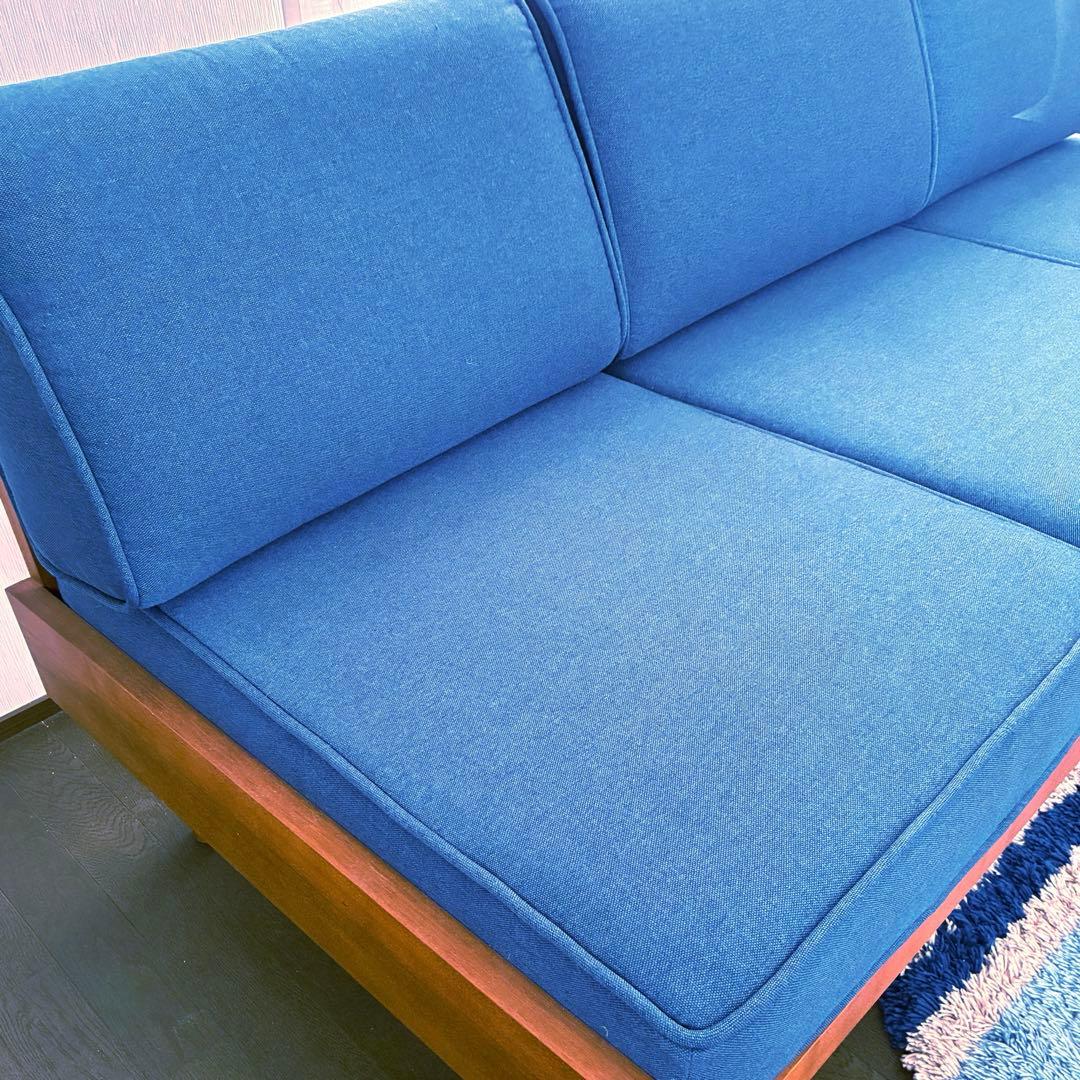 美品unico ALBERO3シーターウニコアルベロネイビーブルー